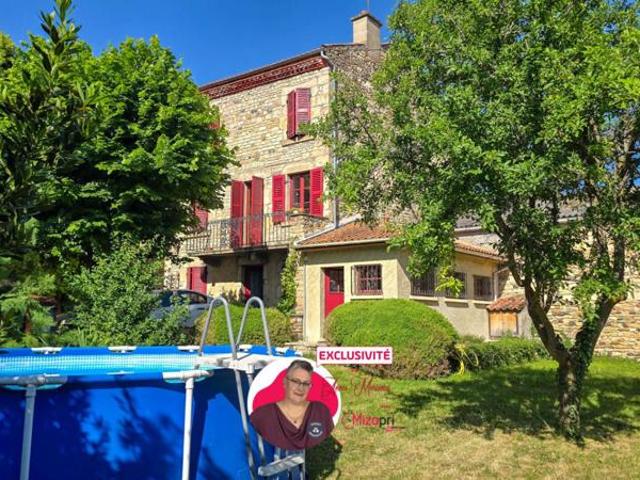 Maison de caractère en pierres, 152 m², Jardin, terrasse et dépendances, proche Issoire