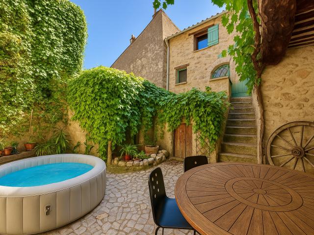 Maison de charme avec cour et terrasse + chambre d'hôte