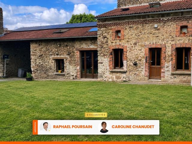 Maison de charme avec deux granges et cour intérieur 1370 m2