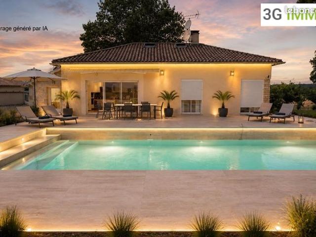 Maison de charme | piscine| Terrain arboré et vue dominante