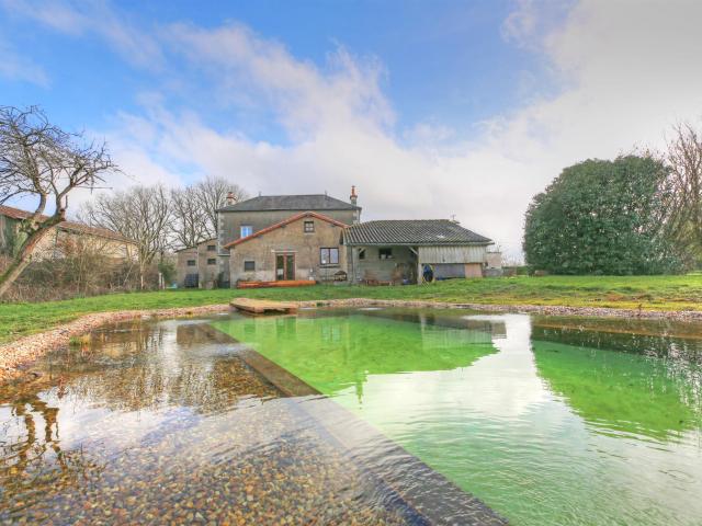 Maison de Maître dans un grand jardin, piscine naturelle et. 153m² Vausseroux