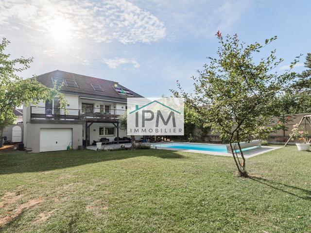 Maison de standing avec piscine, jardin, terrasses et double garage à FEGERSHEIM acheter IPM Immobilier