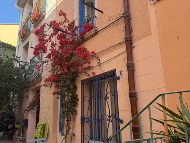 Maison de pêcheur à vendre avec 2 chambres à Collioure centr