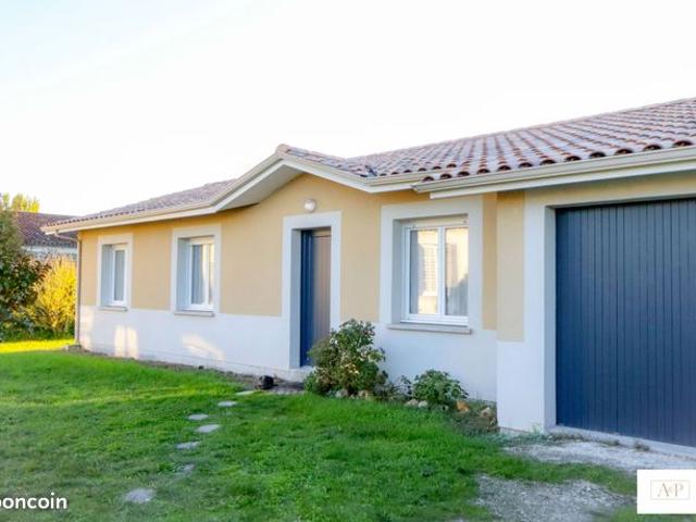 Maison de plain pied – 4 chambres – garage – Moulis en Médoc