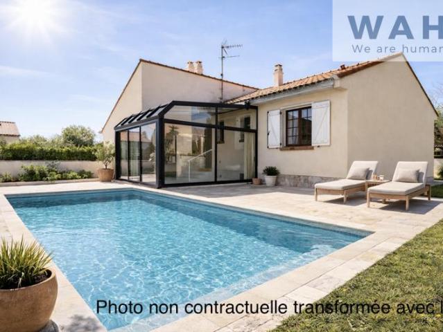 MAISON DE PLAIN PIED 4 PIÈCES AVEC JARDIN ET GARAGE
