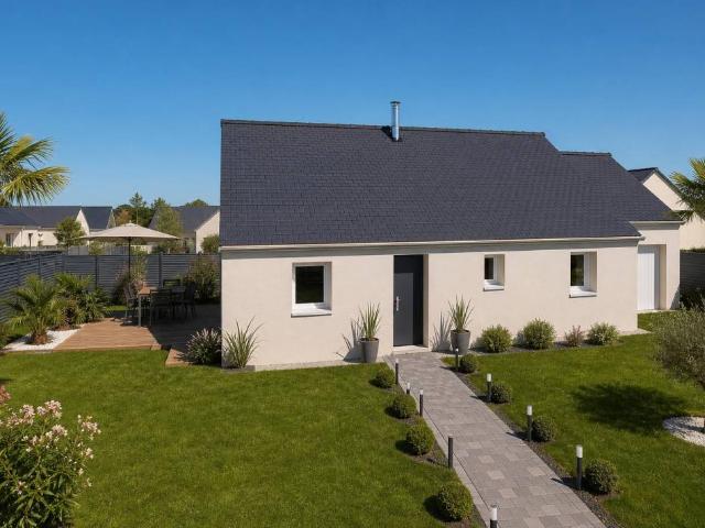 Maison de plain pied 80m² 3 chambres