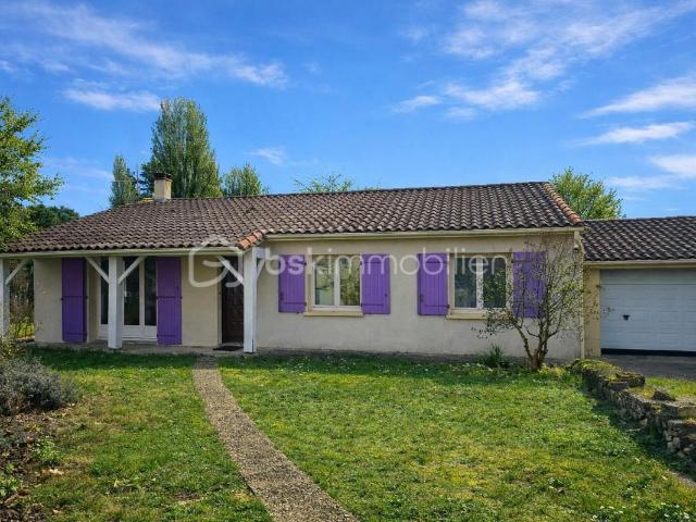 Maison de plain pied 90 m² – Rive droite de Bergerac – À 1,7 km de l’hyper centre