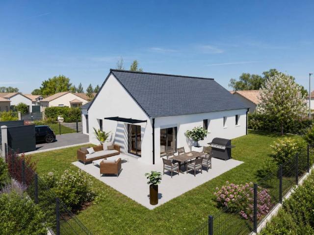 Maison de plain pied 90m² 3 chambres