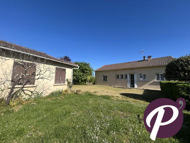 Maison de plain pied 2000 m² de terrain dépendances