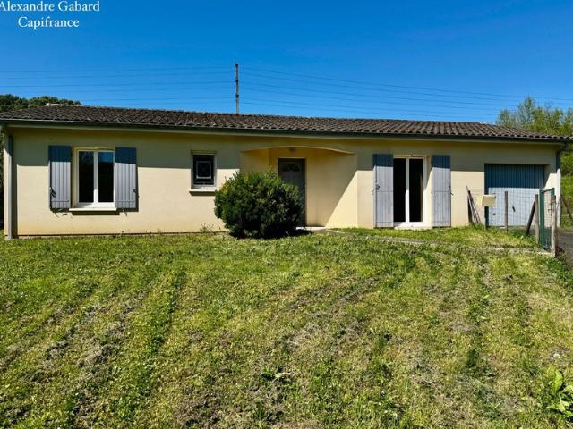 Maison de plain pied 3 chambres Jardin Garage
