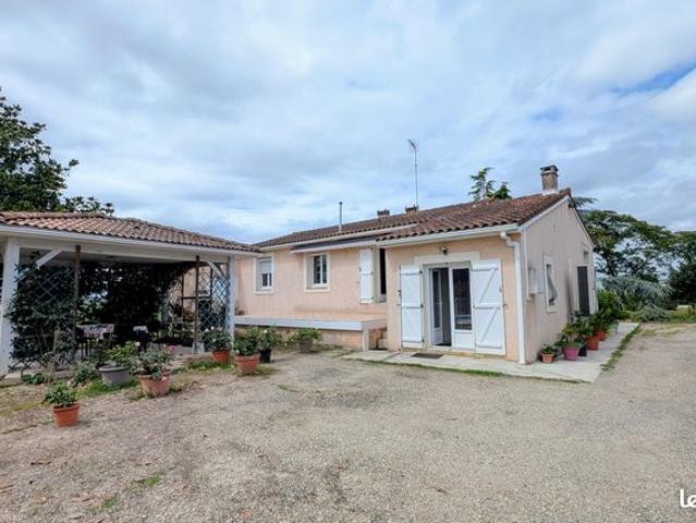 Maison de plain pied | Terrain 2 ha avec piscine | Buzet sur Baïse