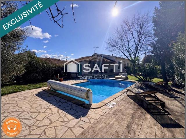 Maison de Plain pied type 4 avec jardin et piscine