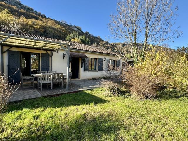 Maison de plain pied au coeur de Cajarc