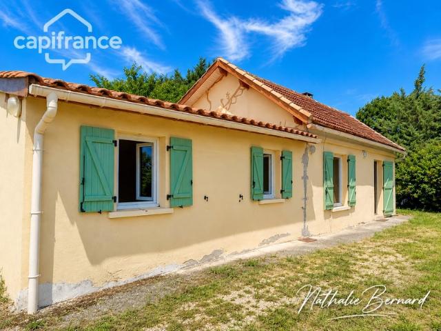 Maison de plain pied avec grand terrain – 5 P Bias 47300
