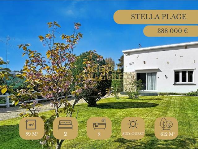 Maison de plain pied avec jardin à Stella Plage