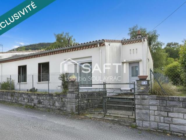 Maison de plain pied avec jardin clos