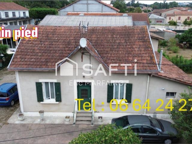 Maison de plain pied avec studio indépendant