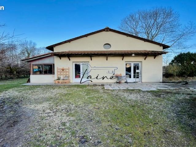 Maison de plain pied avec 3 000 m² de terrain – À 10 min de Bergerac
