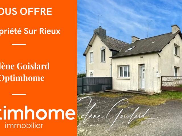 Maison de plain pied, Bourg, 2 chambres