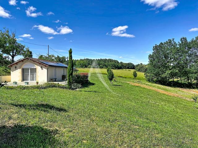 Maison de plain pied Prayssac, 2 chambres, vue campagne