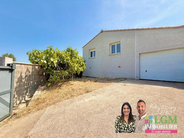 Maison de plain pied récente, 3 chambres, 440m2 de terrain. 85m² Le Pouget