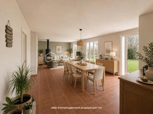 Maison de Plain pied Saint Julien de Concelles – GRANDE PARCELLE ET DEPENDANCES
