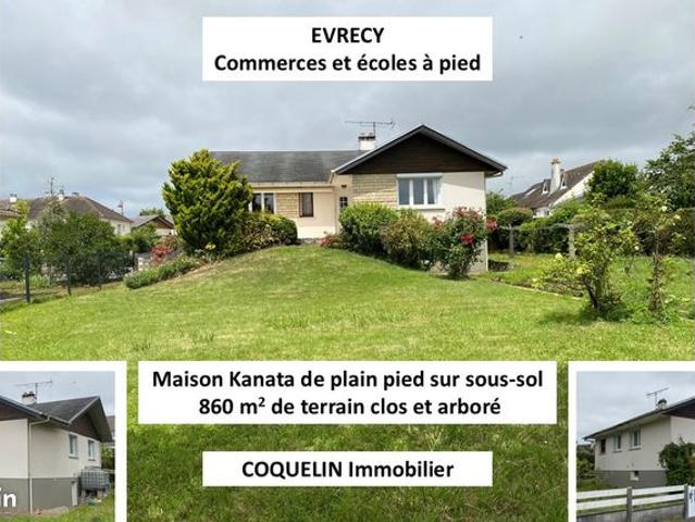 Maison de plain pied sur sous sol 93m2 habitables 3 chambres 860 m2 de terrain clos et arboré