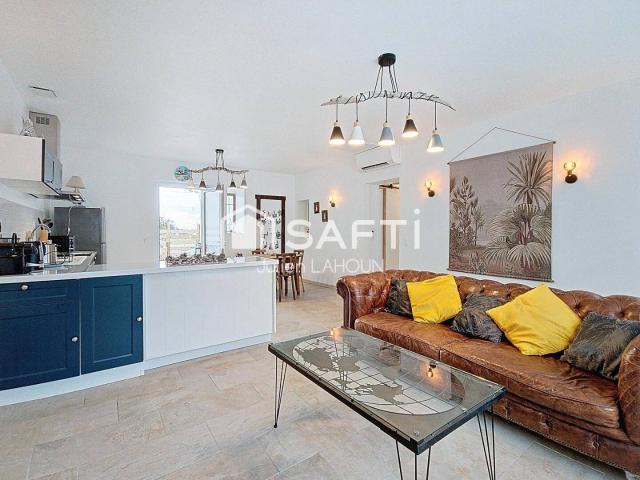 Maison de plain pieds, 2 chambres et terrasse