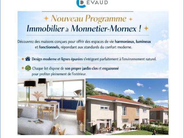Maison de prestige de 108 m2 en vente Monnetier Mornex, Auvergne Rhône Alpes