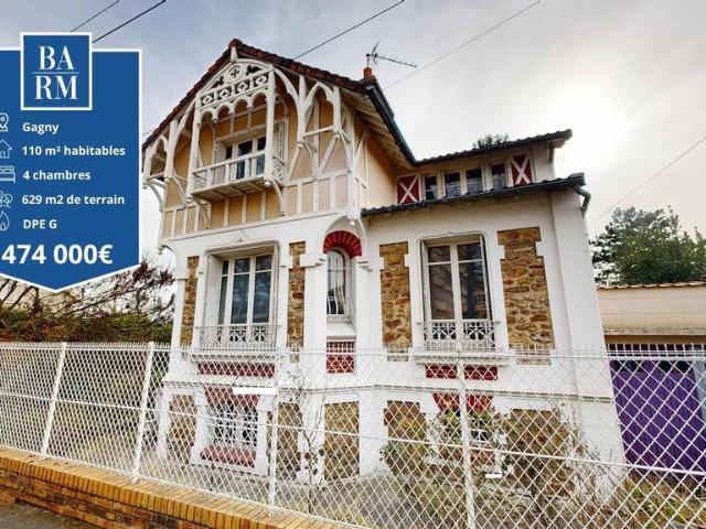 Maison de prestige de 110 m2 en vente Gagny, Île de France
