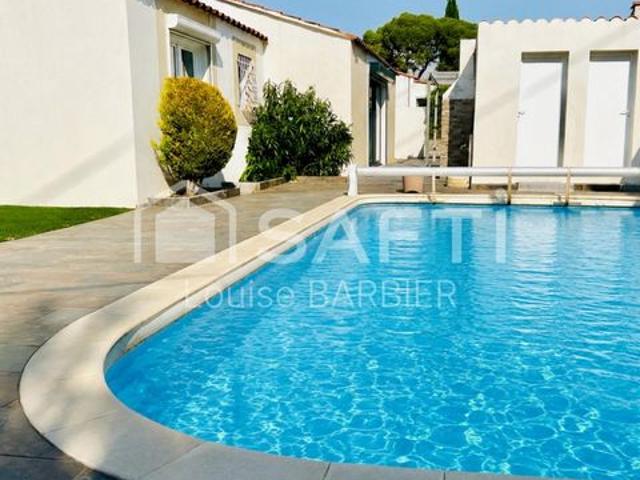 Maison de prestige, jardin, piscine, neuf, calme