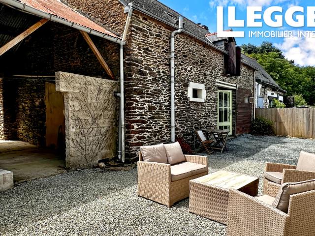 Maison de vacances idéalement située à proximité de Josselin, de Guégon et du canal de Nantes à Brest
