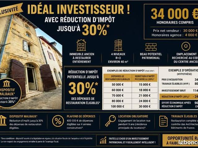 Maison de village 4 pièces 40 m²