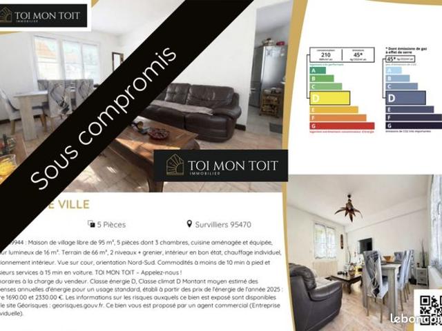 Maison de village 5 pièces 95 m²