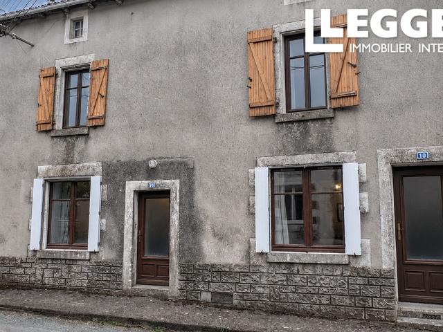Maison de village 3 chambres avec garage, jardin et terrain à Breuil Barret
