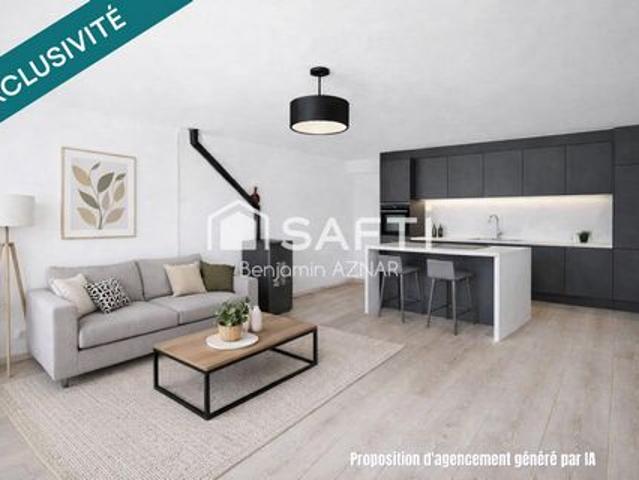 Maison de village T4 avec jardin et chambre au RDC
