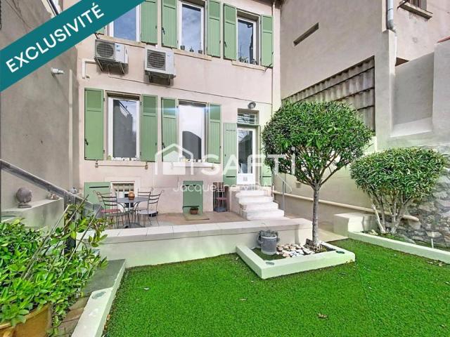 Maison de ville 163 m², 5 chambres, avec jardin, proche des Caillols