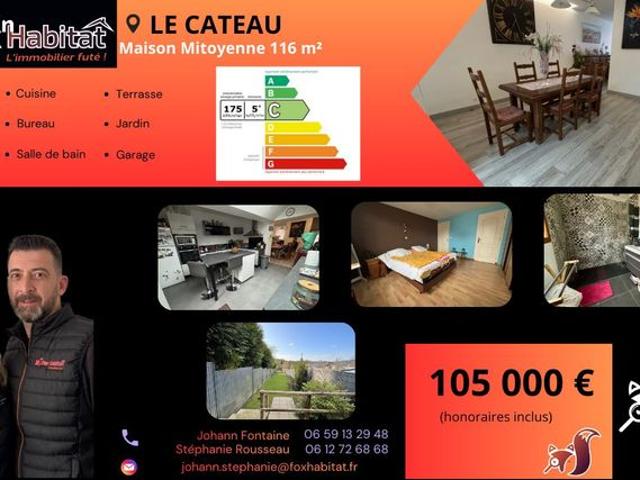 Maison de ville 5 pièces 116 m²