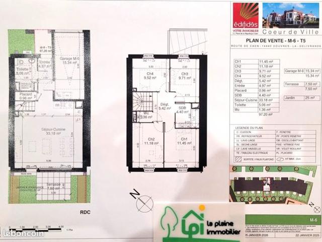 Maison de ville 5 pièces 97 m²