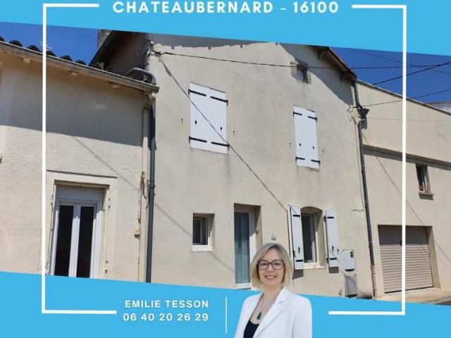 Maison de ville 60 m² 1 chambre et 1 bureau