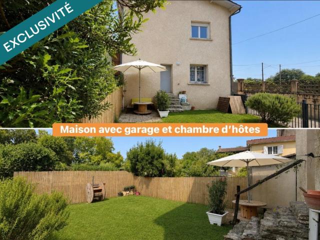 Maison de Ville avec Jardin Garage chambre d'hôtes 92m² Eauze