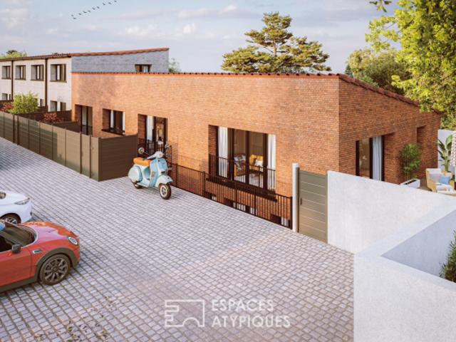 Maison de ville en duplex inversé avec jardin en plein coeur de Montchat