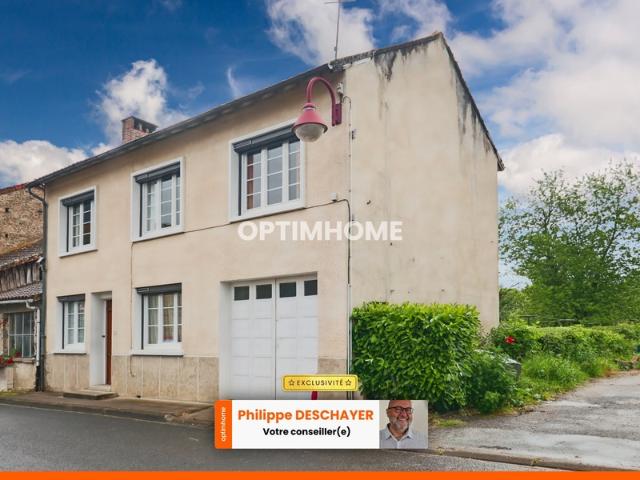 Maison de Villlage de 91,5 m² 5 pièces 3 Chambres Garage Dépendances Jardin 300 m² ORADOUR SAINT GENEST 87