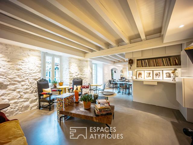 Maison d'hôtes haut de gamme et son bistrot rénovés par un architecte en Ariège sur le GR10