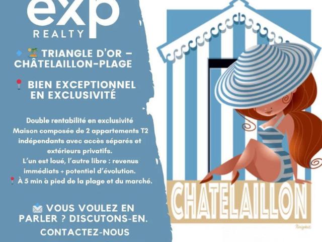Maison divisible ou familiale – Triangle d'Or de Châtelaill