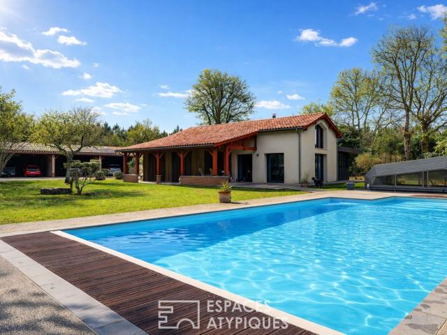 Maison entre architecture de verre et pinède 210m² Sanguinet