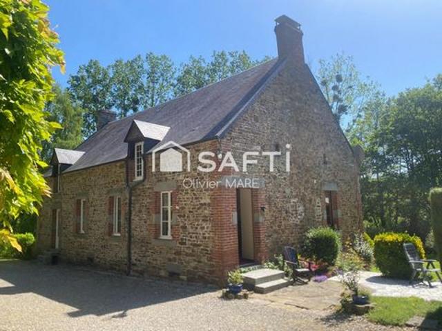 Maison en pierre, 104 m², plain pied, 3 chs, terrain 3375 m², St Philbert sur Orne