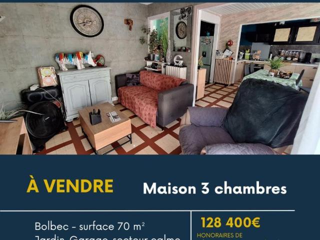 Maison en vente à Bolbec, Normandie, 128400€
