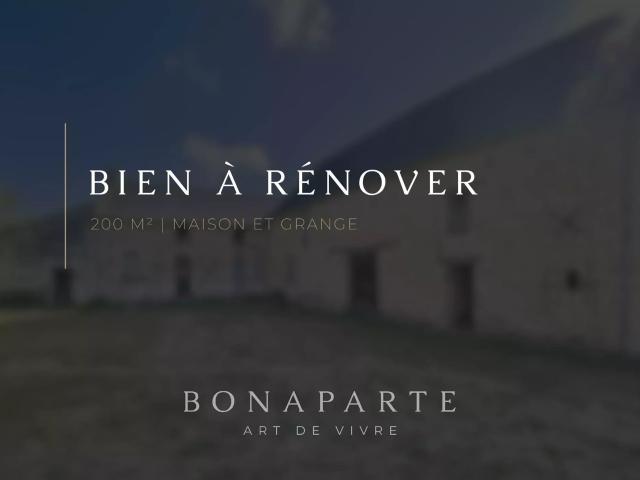 Maison et grange à rénover entièrement 200m² Rou Marson