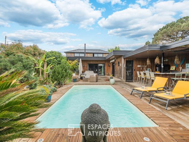 Maison familiale avec piscine et pool house, esprit vacances à Villenave d'Ornon